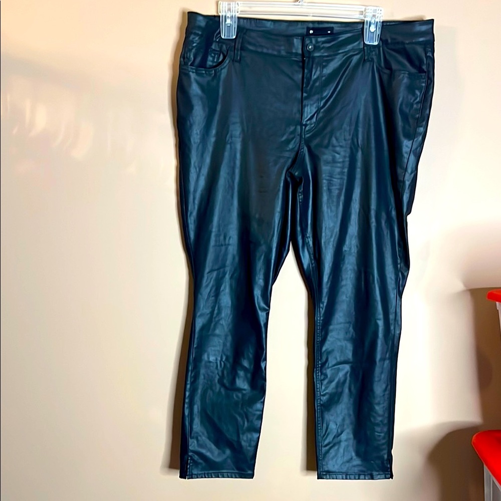 EDGELY FAUX LEATHER JEANS
